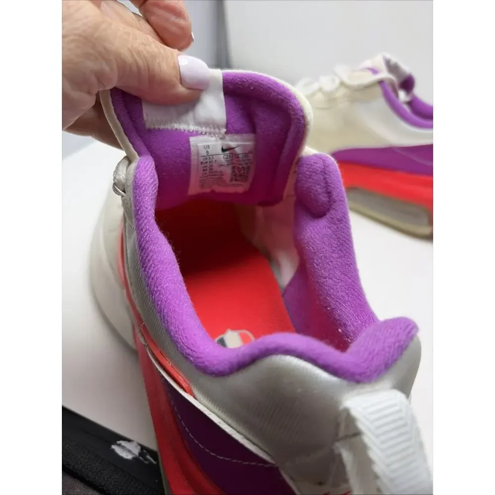 Nike Air Max Verona CZ6156 100 Womens Running shoes White Crimson Purple Size 9
